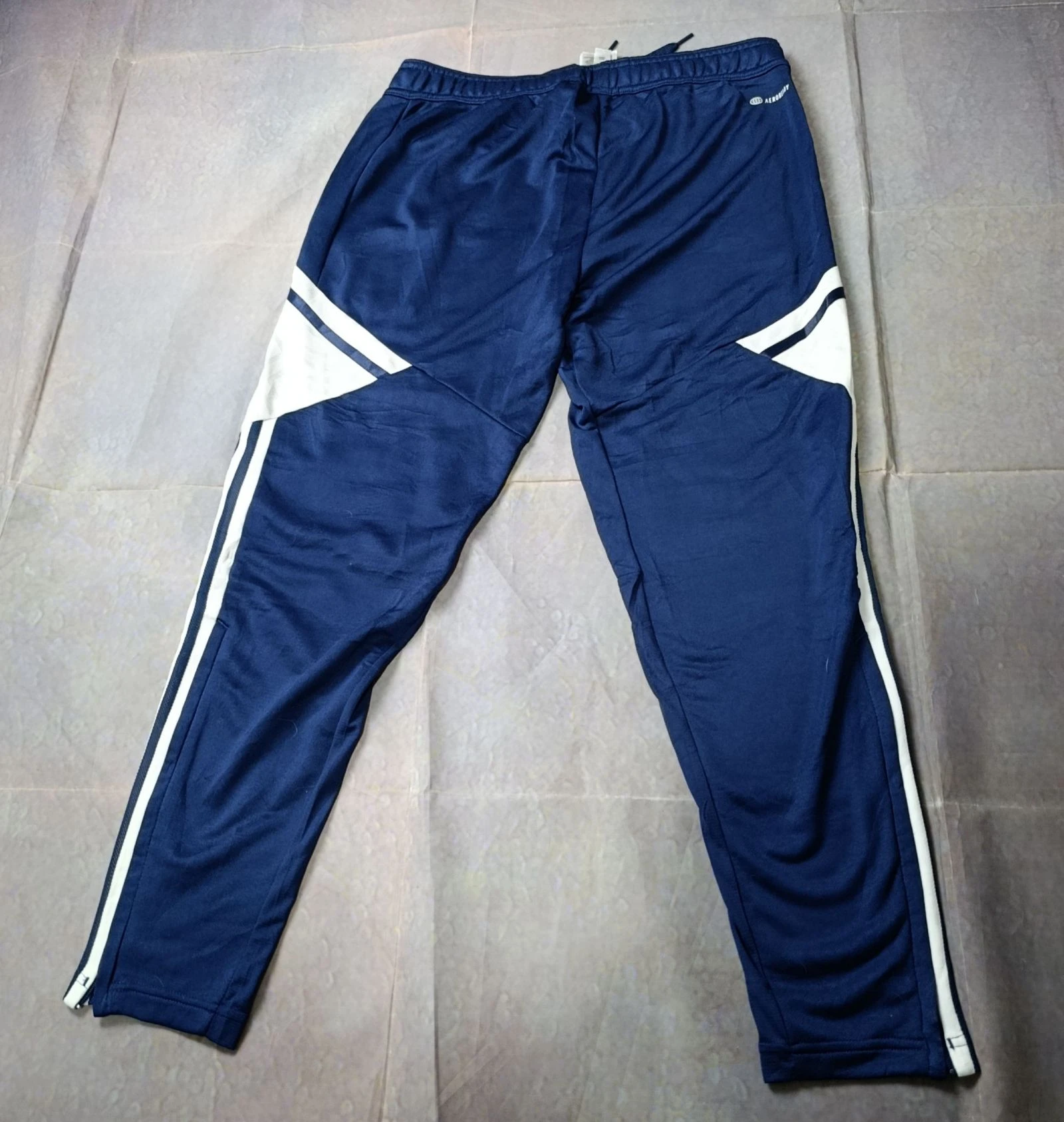 Adidas Acdemy Aeroready vintage Track Pants Azul Marino y Blanco Talla M Streetwear Sportwear – photo 8